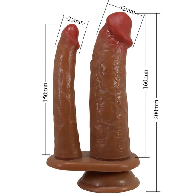 GORAN DUAL PLEASURE: REALISTISCHER DOPPELDILDO - Doppeldildo