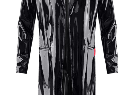 halblanger Herren Lack-Mantel RMStefano by RFP nextGEN Collection - S / Black - Herren-Mantel