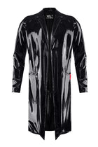 halblanger Herren Lack-Mantel RMStefano by RFP nextGEN Collection - S / Black - Herren-Mantel