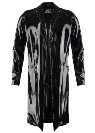 halblanger Herren Lack-Mantel RMStefano by RFP nextGEN Collection - S / Black - Herren-Mantel