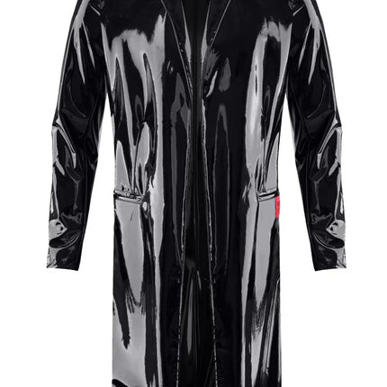 halblanger Herren Lack-Mantel RMStefano by RFP nextGEN Collection - S / Black - Herren-Mantel
