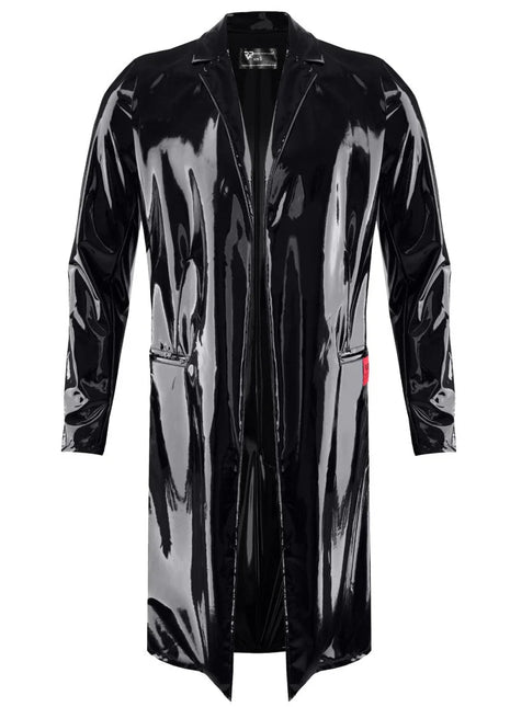 halblanger Herren Lack-Mantel RMStefano by RFP nextGEN Collection - S / Black - Herren-Mantel