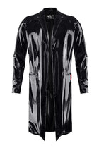 halblanger Herren Lack-Mantel RMStefano by RFP nextGEN Collection - S / Black - Herren-Mantel