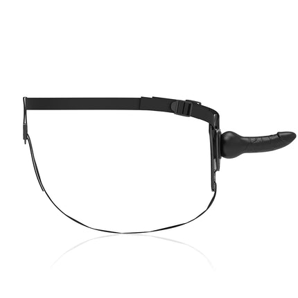 FETISH SUBMISSIVE HARNESS - REALISTISCHES SCHWARZES SILIKON 16 CM - Strapon Gurte