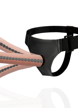 HARNESS ATTRACTION - DERICK ARTIKULIERBARES FLEISCH 22.5 CM -O- 4.5 CM - Strapon Gurte