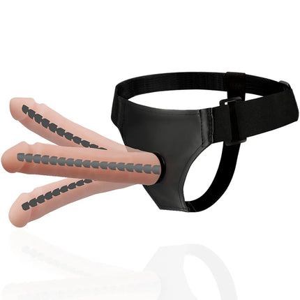 HARNESS ATTRACTION - DERICK ARTIKULIERBARES FLEISCH 22.5 CM -O- 4.5 CM - Strapon Gurte