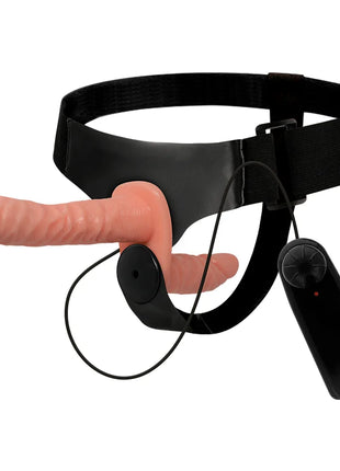 HARNESS ATTRACTION - HARRIS DOUBLE PENETRACI N MIT VIBRATION 18 CM -O- 3.5 CM - Vibrationsgurte