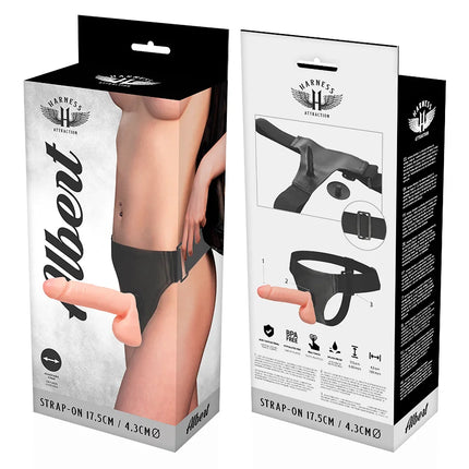 HARNESS ATTRACTION - RNES ALBERT REALISTISCH 17.5 CM -O- 4.3 CM - Strapon Gurte