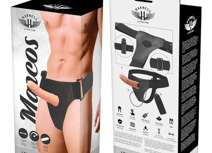 HARNESS ATTRACTION - RNES HOHLRAHMEN MIT VIBRATOR 15 CM -O- 5 CM - Hohle Geschirre
