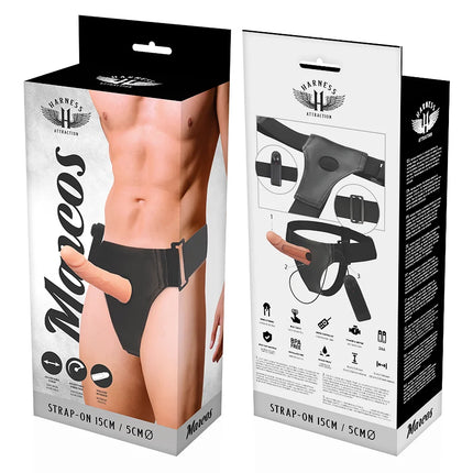HARNESS ATTRACTION - RNES HOHLRAHMEN MIT VIBRATOR 15 CM -O- 5 CM - Hohle Geschirre