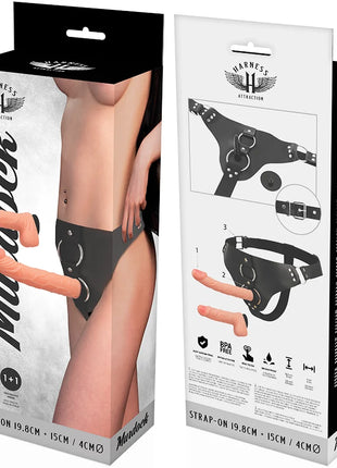 HARNESS ATTRACTION - RNES MURDOCK 19.8 + 15 CM -O- 4 CM - Strapon Gurte