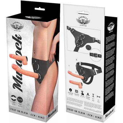 HARNESS ATTRACTION - RNES MURDOCK 19.8 + 15 CM -O- 4 CM - Strapon Gurte