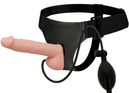 HARNESS ATTRACTION - RNES PETER MIT AUFBLASBAREM PENIS 18 CM -O- 3.5 CM - Strapon Gurte