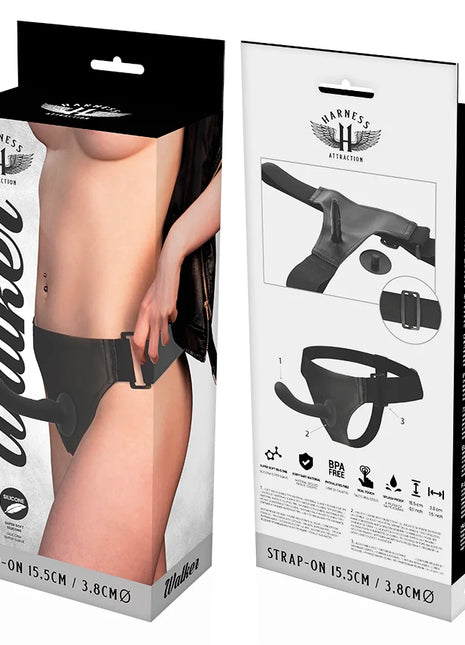 HARNESS ATTRACTION - RNES SILIKON WALKER G-SPOT 15.5 CM -O- 3.8 CM - Strapon Gurte