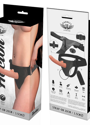 HARNESS ATTRACTION - RNES VIBRATOR HECTOR 20 CM -O- 3.5 CM - Vibrationsgurte