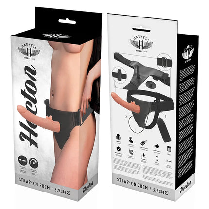 HARNESS ATTRACTION - RNES VIBRATOR HECTOR 20 CM -O- 3.5 CM - Vibrationsgurte