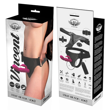 HARNESS ATTRACTION - RNES VIBRATOR KANINCHEN VINCENT 15 CM -O- 4 CM - Vibrationsgurte