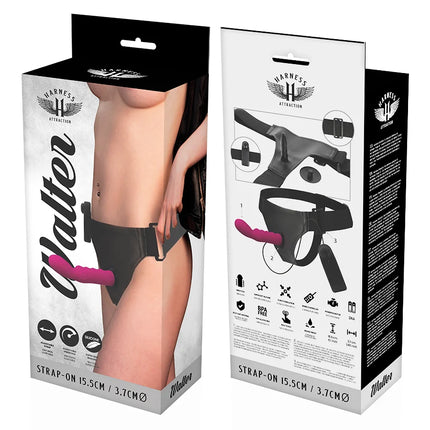 HARNESS ATTRACTION - RNES WALTER MIT VIBRATION 15.5 CM -O- 3.7 CM - Vibrationsgurte