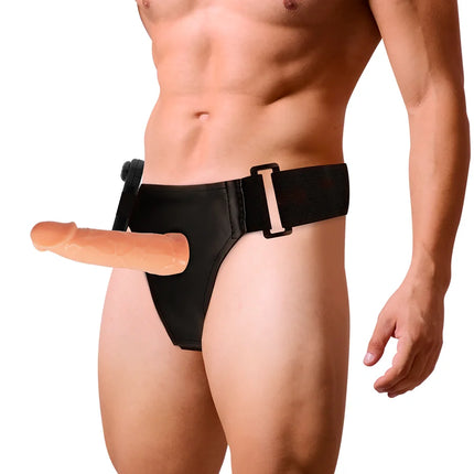 HARNESS ATTRACTION - WILLIAN HOLLOW RNES MIT VIBRATOR 17 CM -O- 4.5 CM - Hollow Strap-ons