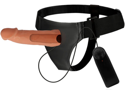 HARNESS ATTRACTION - WILLIAN HOLLOW RNES MIT VIBRATOR 17 CM -O- 4.5 CM - Hollow Strap-ons