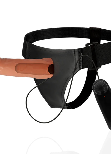 HARNESS ATTRACTION - WILLIAN HOLLOW RNES MIT VIBRATOR 17 CM -O- 4.5 CM - Hollow Strap-ons