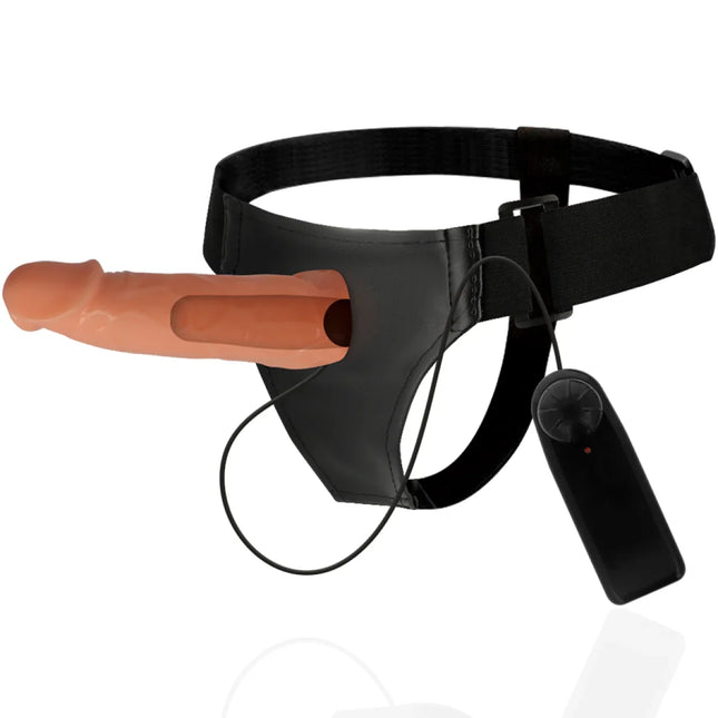 HARNESS ATTRACTION - WILLIAN HOLLOW RNES MIT VIBRATOR 17 CM -O- 4.5 CM - Hollow Strap-ons