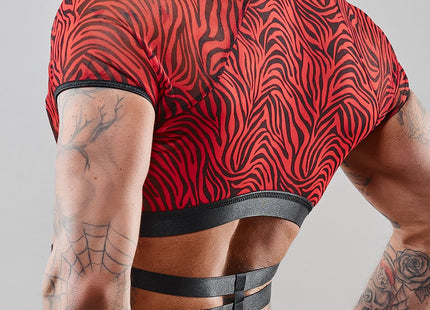 Harness T-Shirt RERodrigo001 schwarz/rot von RFP Razor’s Edge Kollektion - Herren-Shirt