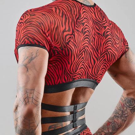 Harness T-Shirt RERodrigo001 schwarz/rot von RFP Razor’s Edge Kollektion - Herren-Shirt