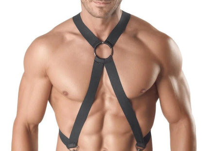 Herren Body-Harness 054977 von Anais for Men - S/M / schwarz - Herren-Harness-Set