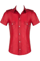 Herren Hemd RMCarlo001 rot - 6XL - 6XL / Red - Herren-Hemd