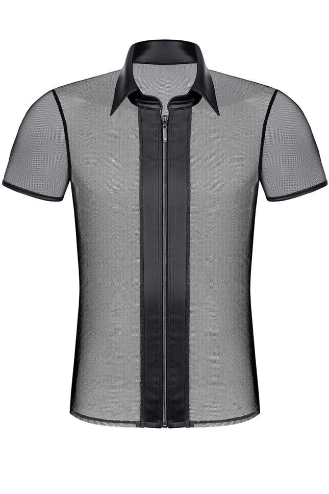 Herren Polo-Shirt RMUgo001 schwarz von Regnes Fetish Planet - S / Black - Herren-Shirt