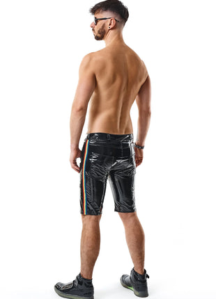 Herren PVC Shorts RMUmbertoRBW schwarz von Pride Festih Line - Herren-Shorts
