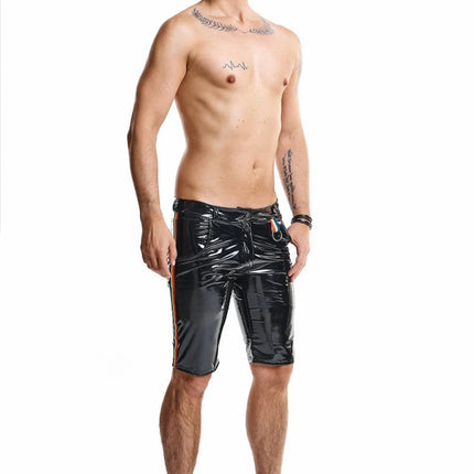 Herren PVC Shorts RMUmbertoRBW schwarz von Pride Festih Line - Herren-Shorts