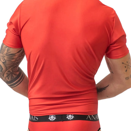 Herren T-Shirt 053508 rot von Anais for Men - Herren-Shirt