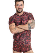 Herren T-Shirt 053544 Tribal von Anais for Men - S / rot/schwarz - Herren-Shirt