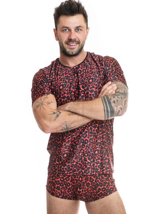 Herren T-Shirt 053544 Tribal von Anais for Men - S / rot/schwarz - Herren-Shirt