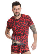 Herren T-Shirt 053568 Savage von Anais for Men - S / rot/schwarz - Herren-Shirt