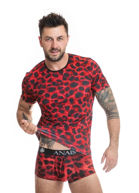 Herren T-Shirt 053568 Savage von Anais for Men - S / rot/schwarz - Herren-Shirt