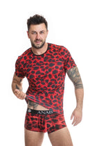 Herren T-Shirt 053568 Savage von Anais for Men - S / rot/schwarz - Herren-Shirt