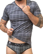 Herren T-Shirt 053580 Balance von Anais for Men - S / grau/schwarz - Herren-Shirt