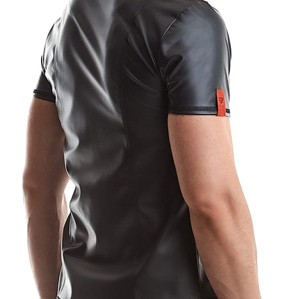 Herren T-Shirt RMEmilio001 schwarz von Regnes Fetish Planet Red Mark 2 - Herren-Shirt