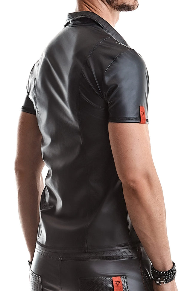 Herren T-Shirt RMEmilio001 schwarz von Regnes Fetish Planet Red Mark 2 - Herren-Shirt