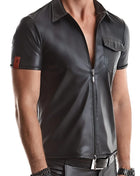 Herren T-Shirt RMEmilio001 schwarz von Regnes Fetish Planet Red Mark 2 - S / Black - Herren-Shirt