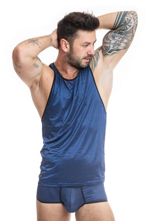 Herren Top 053598 Naval von Anais for Men - S / blau - Herren-Shirt