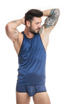 Herren Top 053598 Naval von Anais for Men - S / blau - Herren-Shirt