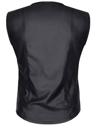 Herren Weste RMCamillo001 schwarz von Regnes Fetish Planet - Herren-Weste