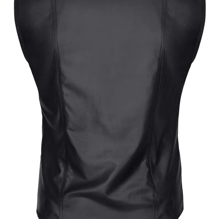 Herren Weste RMCamillo001 schwarz von Regnes Fetish Planet - Herren-Weste