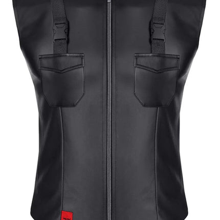 Herren Weste RMCamillo001 schwarz von Regnes Fetish Planet - S / Black - Herren-Weste