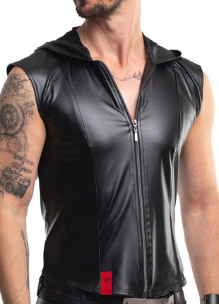 Herren Weste RMDario001 schwarz von Regnes Festish Planet - Herren-Weste