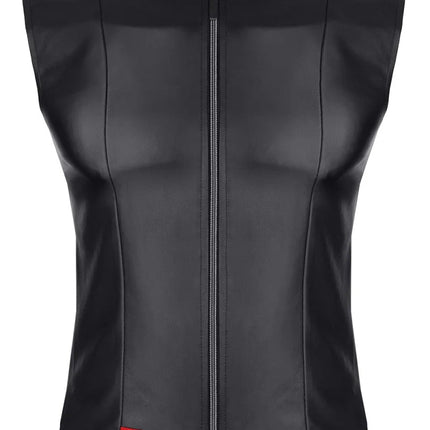Herren Weste RMDario001 schwarz von Regnes Festish Planet - S / Black - Herren-Weste